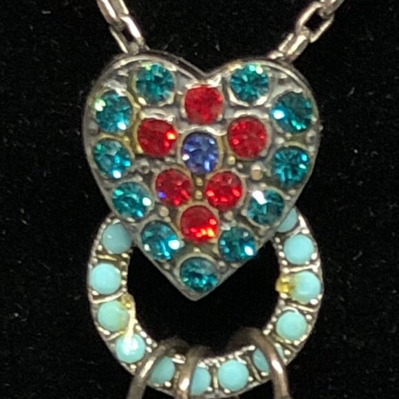 Mariana Fire Crystal Cross Necklace  ** - Picture 2 of 6